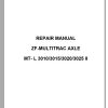 ZF Multitrac Axle MT L 3010 3015 3020 3025 II Service Manual 50940485A 1