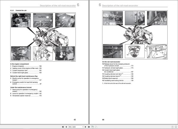 Atlas Rail Road Excavator 1604ZW Operating Instructions 2