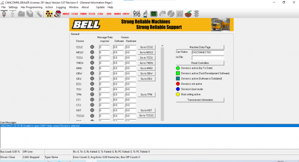 BELL CanComm Dealer v5.07 Diagnostic Software 2