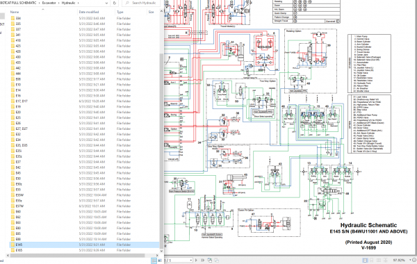 Bobcat Service Library 11.2021 Full Models Electrical Hydraulic Schematic 5