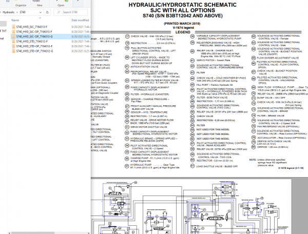 Bobcat Service Library 11.2021 Full Models Electrical Hydraulic Schematic 7