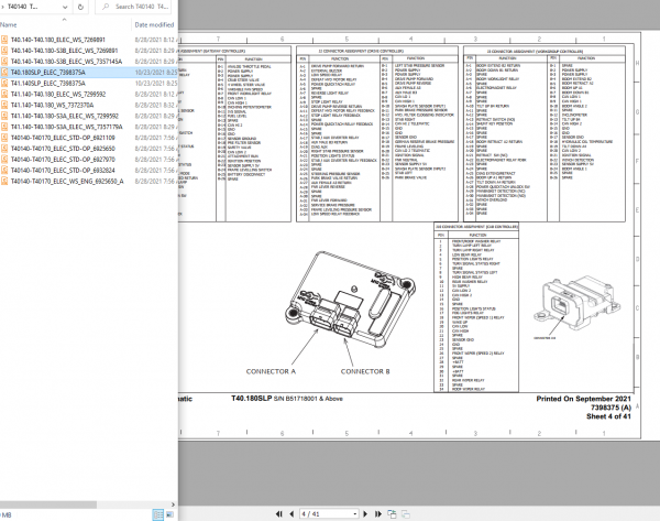 Bobcat Service Library 11.2021 Full Models Electrical Hydraulic Schematic 8