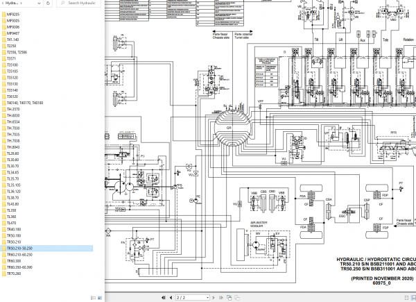 Bobcat Service Library 11.2021 Full Models Electrical Hydraulic Schematic 9