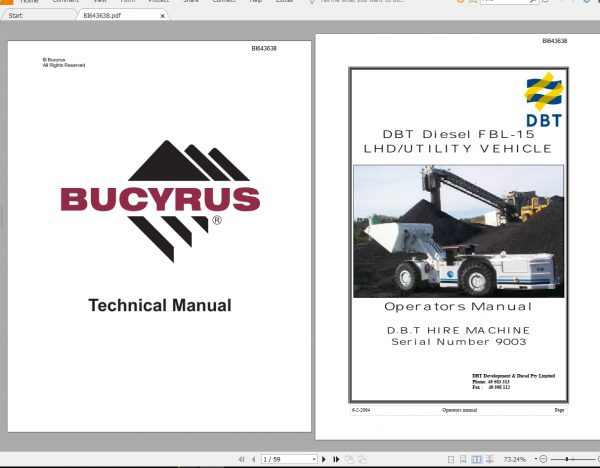 CAT Load Haul Dump 745MB Colection Operation Maintenance Manual PDF DVD 1