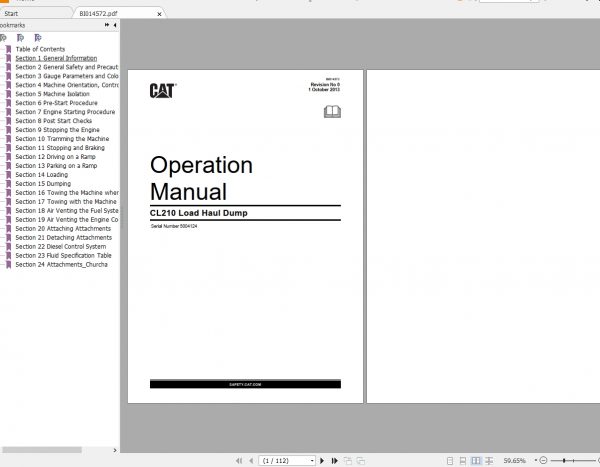 CAT Load Haul Dump 745MB Colection Operation Maintenance Manual PDF DVD 3
