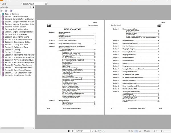 CAT Load Haul Dump 745MB Colection Operation Maintenance Manual PDF DVD 4