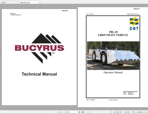 CAT Load Haul Dump 745MB Colection Operation Maintenance Manual PDF DVD 5