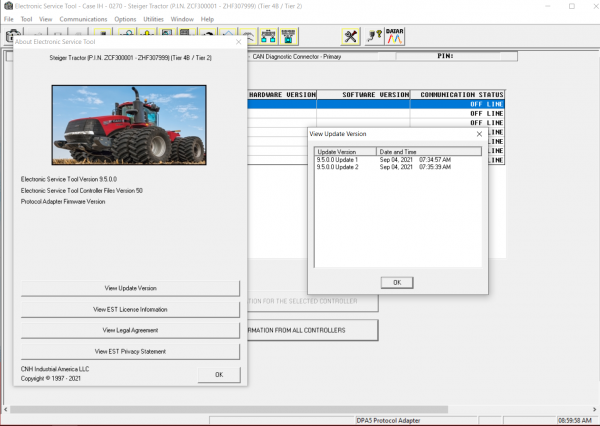 CNH EST 9.5 Dealer and Engineering Activation 08 1