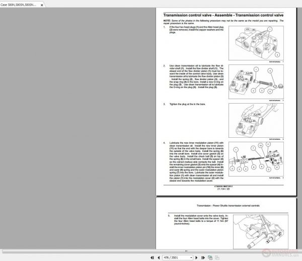 Case 580N580SN580SN WT590SN Backhoe Service Manual 3