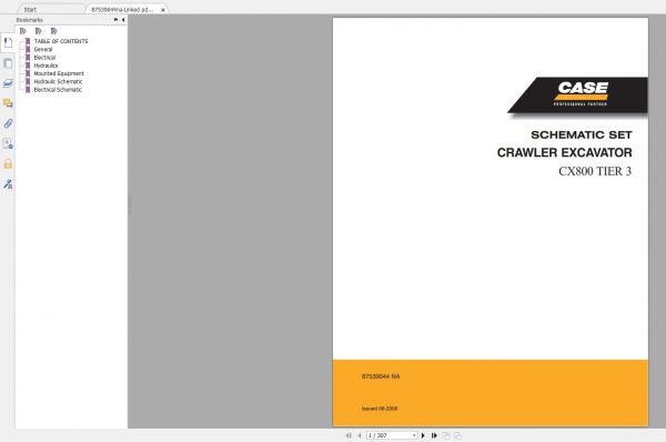 Case Excavators New Model Service Manual Full DVD3