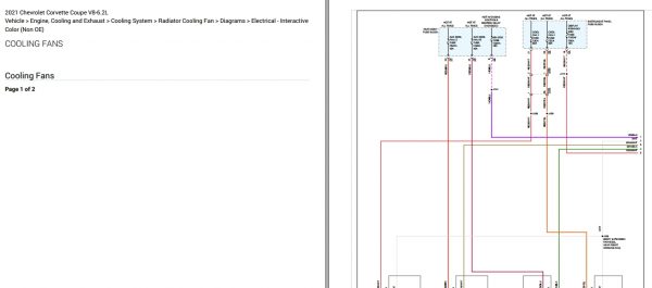 Chevrolet Corvette Coupe V8 6.2L Electrical Wiring Diagram 2021 5