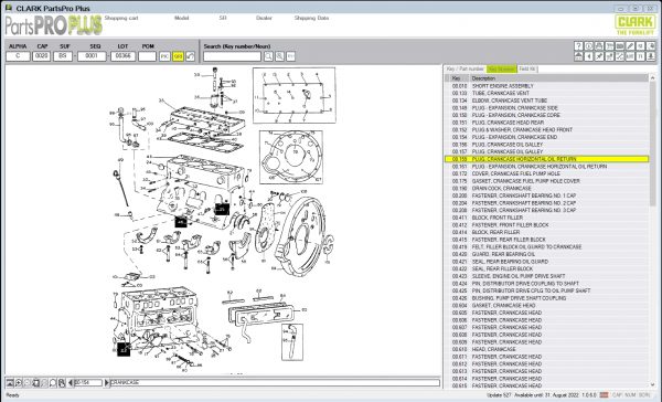 Clark ForkLift Parts Pro Plus EPC v527 06.2022 Spare Parts Catalog DVD 3