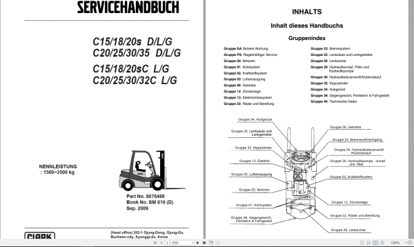 Clark Forklift DVD PDF 2022 10.22GB Service Manual Operator Manual Parts Catalog DVD 2