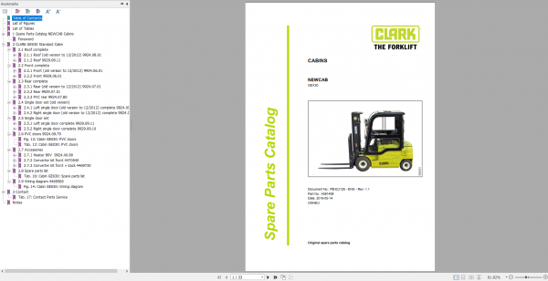 Clark Forklift DVD PDF 2022 10.22GB Service Manual Operator Manual Parts Catalog DVD 7