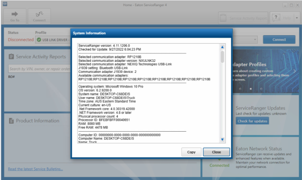 Eaton ServiceRanger 4.11 2022 Engineering Active License 2