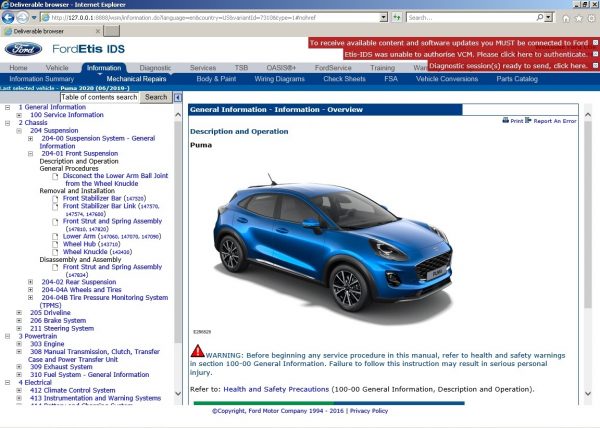 Ford ETIS Offline 02.2022 Repair Manuals 2