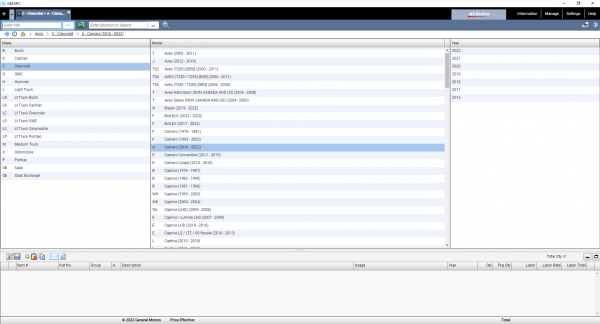 General GMIO Motors Asia Africa EPC 06.2022 Spare Parts Catalog 4