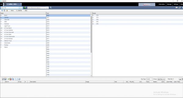 General Motors GMNA EPC 06.2022 Spare Parts Catalog VMWare Win7 64bit 1