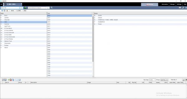 General Motors GMNA EPC 06.2022 Spare Parts Catalog VMWare Win7 64bit 3