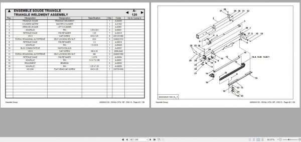 Haulotte Articulated Boom Lift 5533A HTA 19 P Spare Parts Catalog 4000043120 09.2015 EN FR 1