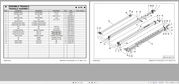 Haulotte Articulated Telescopic Trailers HTA 22P 6543A Spare Parts Catalog 4000674010 11.2019 EN FR 1