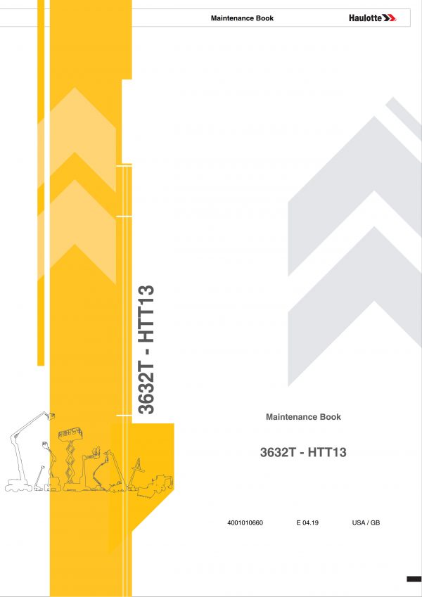 Haulotte Articulating Boom Lift 3632T HTT13 Maintenance Book 4001010660 04.2019 scaled