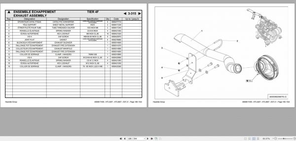 Haulotte Compact Telehandler HTL 3207 HTL 3007 Spare Parts Catalog 4000674010 07.2021 EN FR 1