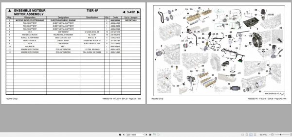 Haulotte Compact Telehandler HTL 3210 Spare Parts Catalog 4000352170 04.2020 EN FR 1