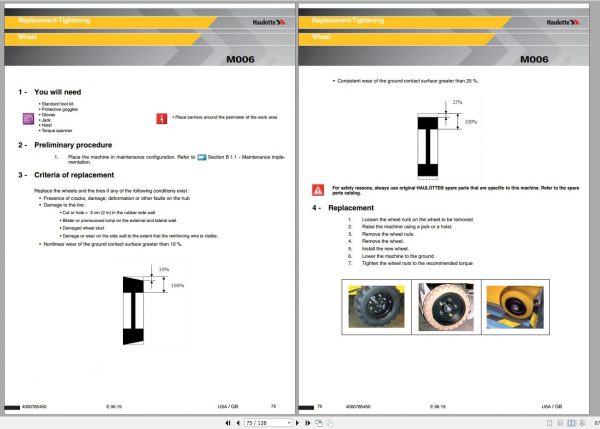 Haulotte Diesel Articulating Boom HA120 PX Maintenance Book 4000785450 06.2019 1
