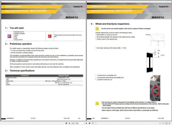 Haulotte Diesel Articulating Boom HA16 HA46 RTJ O PRO Maintenance Book 4000865070 02.2022 1