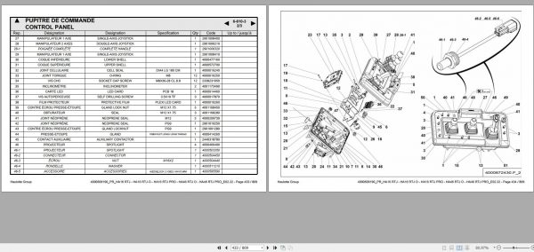 Haulotte Diesel Articulating Boom HA16 HA46 RTJ O PRO Spare Parts Catalog 4000509190 02.2022 EN FR 1