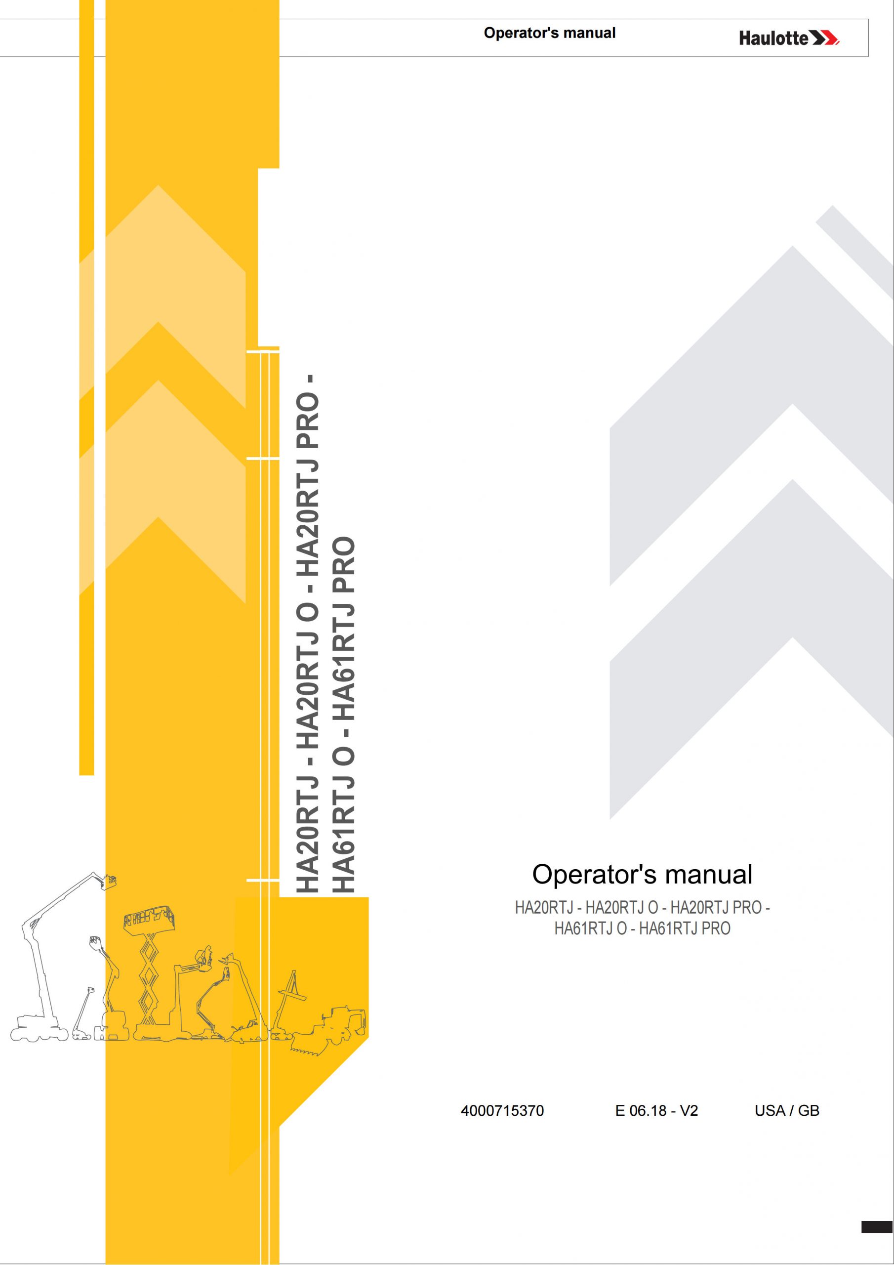Haulotte Diesel Articulating Boom HA20 HA61 RTJ O PRO Operators Manual 4000715370 06.2018 scaled