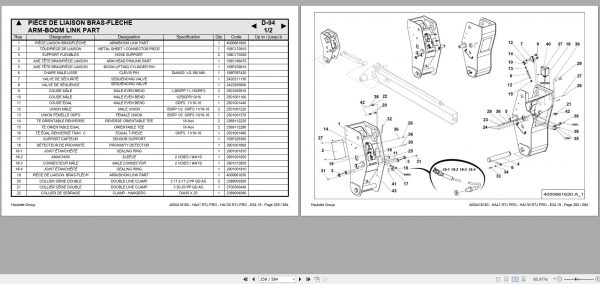 Haulotte Diesel Articulating Boom HA41 HA130 RTJ PRO Spare Parts Catalog 4000418160 04.2019 EN FR 1