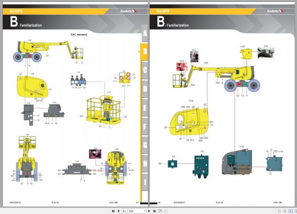 Haulotte Diesel Boom Lift HA18PX Operators Manual 4001022010 02.2019 1