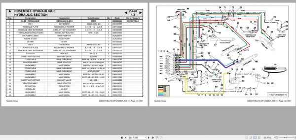 Haulotte Electric Articulating Boom HA12IP HA33JE Spare Parts Catalog 2420317130 09.2019 EN FR 1