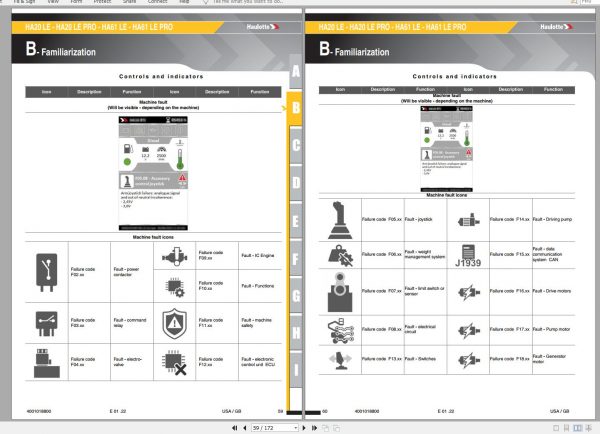 Haulotte Electric Articulating Boom HA20 HA61 LE PRO Operators Manual 4001018800 01.2022 1