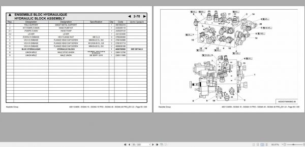 Haulotte Electric Articulating Boom Sigma 16 46 PRO Spare Parts Catalog 4001124690 01.2022 EN FR 1