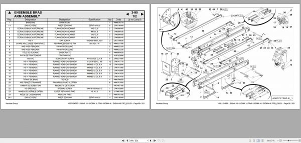 Haulotte Electric Articulating Boom Sigma 16 46 PRO Spare Parts Catalog 4001124690 03.2021 EN FR 1