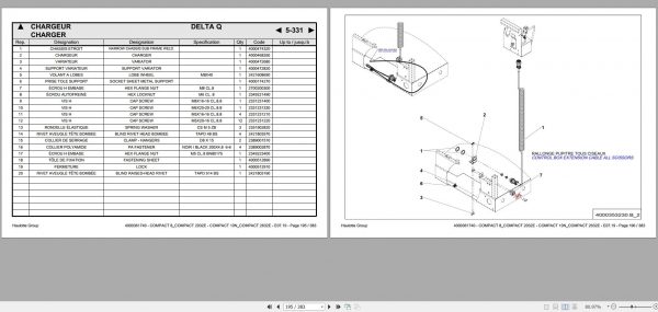 Haulotte Electric Scissor Lift Compact 8 2032E 10N 2632E Spare Parts Catalog 4000361740 07.2019 EN FR 1