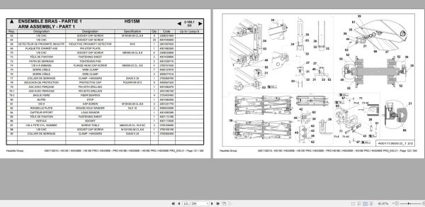 Haulotte Electric Scissor Lift HS15E HS4390E HS18E HS5390E PRO Spare Parts Catalog 4001139210 03.2021 1
