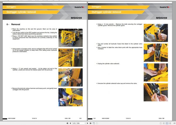 Haulotte Lightweight Self Propelled Boom 45XA HLA16 PX 55XA HLA19 PX Maintenance Book 4001010200 06.2019 1