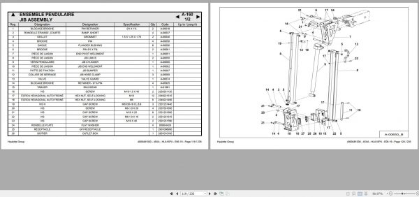 Haulotte Lightweight Self Propelled Boom 45XA HLA16 PX Spare Parts Catalog 4000481030 06.2019 EN FR 1