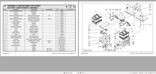 Haulotte Lightweight Self Propelled Boom 55XA HLA19 PX Spare Parts Catalog 4001071110 12.2019 EN FR 1