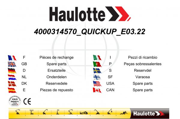 Haulotte Push Around Vertial Lift Quickup Spare Parts Catalog 4000314570 03.2022 EN FR scaled