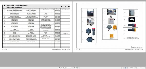 Haulotte Push Around Vertial Lift Quickup Spare Parts Catalog 4000314570 03.2022 EN FR 1