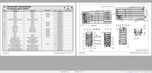 Haulotte Push Around Vertial Lift Quickup Spare Parts Catalog 4000314570 05.2019 EN FR 1