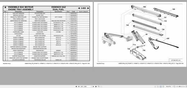 Haulotte Telescopic Boom HT26 HT28 HT80 HT85 RT RTJ O PRO Spare Parts Catalog 4000610790 07.2021 EN FR 1