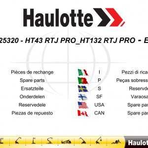 Haulotte Telescopic Boom HT43 HT132 RTJ PRO Spare Parts Catalog 4000817450 06.2020 EN FR scaled