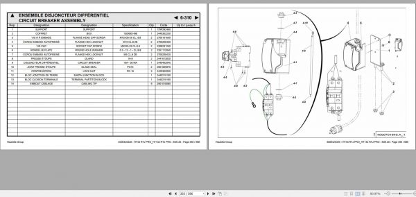 Haulotte Telescopic Boom HT43 HT132 RTJ PRO Spare Parts Catalog 4000817450 06.2020 EN FR 1