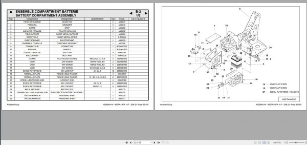 Haulotte Telescopic Boom Lift 4527A HTA 16 P Spare Parts Catalog 4000043140 08.2020 EN FR 1